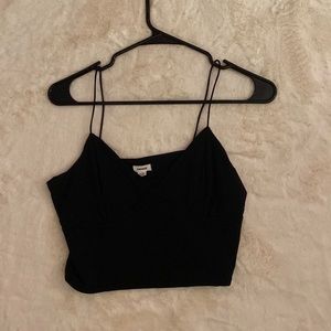 V neck crop tank